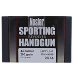 Nosler 44846 44 Caliber Bullets Sporting Handgun, 200 Grains, Jacketed Hollow Point, Per 250