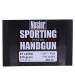 Nosler 44964 45 Caliber Bullets Sporting Handgun, 230 Grains, Full Metal Jacket, Per 250