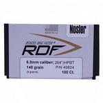 Nosler 49824 RDF 6.5mm, 140 Grain, Hollow Point Boat Tail, Per 100