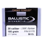 Nosler 51170 30 Caliber Bullets Ballistic Silvertip Hunting, 180 Grains, Ballistic Silvertip Boat Tail, Per 50