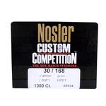 Nosler 65934 30 Caliber Bullets Custom Competition, 168 Grains, Hollow Point Boat Tail, Per 1000