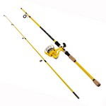 Okuma FNX-602-30YL Fin-Chaser Spinning Combo 30, 6' Length, 1pc, 1/8-3/8 oz Lure Rate, Medium/Light Power, Ambidextrous