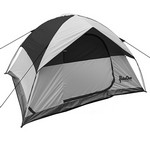 PahaQue PQF200 Rendezvous 4 Person Dome Tent, Gray/Black 