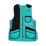 Peregrine MIZ-820-TQ-RH-M MizMac Womens Perfect Fit Mesh Vest Genuine Leather Pad, Turquoise, Right Hand, Medium