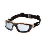 Pyramex Safety Products CHB420DTP Carhartt Carthage Safety Glasses Gray Anti-Fog Lens with Black/Tan Frame