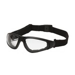 Pyramex Safety Products GB4010ST XSG Safety Glasses Clear Anti-Fog Lens with Black Strap/Temples