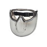 Pyramex Safety Products GG504DTSHIELD Capstone Dual Lens Goggle and Shield, Clear Anti-Fog Dual Lens with Clear Shield
