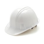 Pyramex Safety Products HP16110 SL Series 6 Point Ratchet Suspension Hard Hat White