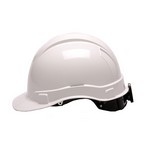 Pyramex Safety Products HP44110 Ridgeline Cap Style Hard Hat 4 Point Ratchet, White