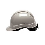 Pyramex Safety Products HP44112 Ridgeline Cap Style Hard Hat 4 Point Ratchet, Gray