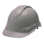 Pyramex Safety Products HP44112V Ridgeline Cap Style Vented Hard Hat 4 Point Ratchet, Gray