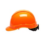 Pyramex Safety Products HP44141V Ridgeline Cap Style Vented Hard Hat 4 Point Ratchet, Hi Vis Orange
