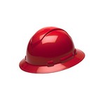 Pyramex Safety Products HP54120 Ridgeline Full Brim Hard Hat 4 Point Ratchet, Red