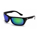 Pyramex Safety Products VGSB931 Venture Gear Safety Glasses Vallejo, Polarized Green Mirror with Black Frame