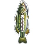 Rivers Edge Products 1394 Tin Thermometer Bass