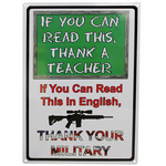Rivers Edge Products 1511 Tin Sign If You Can Read This Sign, Size 12