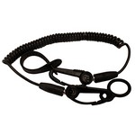 Scotty 0130-BK Safety Leash w/Flexcoil, Black 