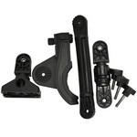 Scotty 0388-BK Baitcaster Rod Holder with 0429 and  0241L, Black