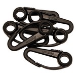 Scotty 0590-BK Nylon Snap Hook, Black, Per 6 