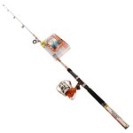 Shakespeare 1423639 Catch More Fishing Combo Catfish Spinning, 7' Length, 2 Piece, 10-25 lb Line Rate, Medium Power