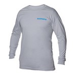 Shimano ATEELSLGY Brand Cotton Long Sleeve Tee Gray, Large