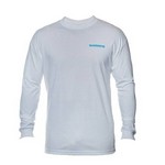 Shimano ATEELSMWT Brand Cotton Long Sleeve Tee White, Medium