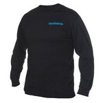 Shimano ATEELSXLBK Brand Cotton Long Sleeve Tee Black, X-Large