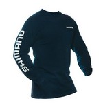 Shimano ATEELSXLNV Brand Cotton Long Sleeve Tee Navy, X-Large