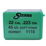 Sierra Bullets 1100 22 Hornet Varminter, 40 Grains, Jacketed Soft Point, Per 100