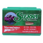 Sierra Bullets 1200 22 Hornet Varminter, 40 Grains, Jacketed Soft Point, Per 100