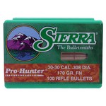 Sierra Bullets 2010 30 Caliber Pro-Hunter, 170 Grains, Jacketed Flat Nose, Per 100