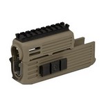 Tapco 16626 Intrafuse AK Handguard, Quad Rail Dark Earth