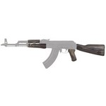 Tapco 16822 Timber Smith Romanian AK47 Stock Set Black Laminate 