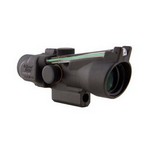 Trijicon TA50-C-400143 ACOG 3x24mm XB Compact Dual Illuminated Crossbow Scope Green Chevron 300-340 fps Bolt Drop Reticle with M16 Carry Handle Base, Black