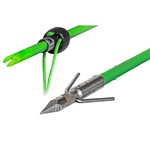 Truglo TG140B1G Fiberglass Bow Fishing Arrow with Lunker Arrow Point and Slide Green