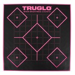 Truglo TG14P6 5 Diamond Target 12x12 Pink, 6 Pack
