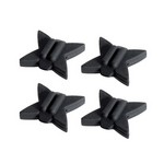 Truglo TG830B Tru-Block String Silencers, Black, Package of 4 