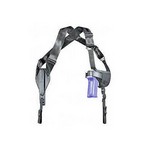 Uncle Mike's 87050 Horizontal Shoulder Holster, Kodra Black, Ambidextrous Size 5