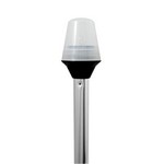 Attwood Frosted Globe All-Around Pole Light w/2-Pin Locking Collar Pole - 12V - 42