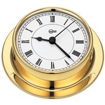 BARIGO Tempo Series Quartz Ship's Clock - Brass Housing - 3.3
