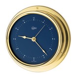 BARIGO Regatta Series Quartz Ship's Clock - Brass Housing - Blue 4