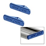 Big Jon Track System End Caps - Blue - 2-Pack"