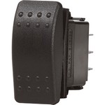 Blue Sea 7933 Contura II Switch SPDT Black - (ON)-OFF-(ON)