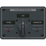 Blue Sea 8359 AC Rotary Switch Panel 30 Ampere 2 Positions + OFF, 2 Pole