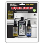 Flitz BBQ Grill Care Kit w/Liquid Metal Polish, Stainless Steel Cleaner, Stainless Steel Polish & Microfiber Cloth