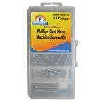 Handi-Man Phillips Oval Head Machine Screw Kit - 84 Pieces