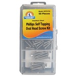 Handi-Man Phillips Oval Head Self Tapping Screw Kit - 68 Pieces