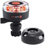 Navisafe Navilight All RED 360&deg; 2NM w/Navimount Base & Horizontal Mount - Black