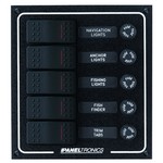 Paneltronics Waterproof DC 5 Position Lighted Rocker & Fuse