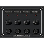 Paneltronics Waterproof Panel - DC 4-Position Toggle Switch & Fuse w/LEDs
